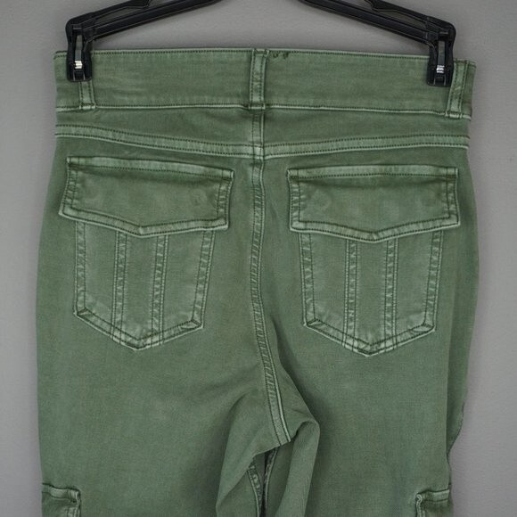New Spanx Stretch Twill Ankle Cargo Pant in Soft Sage size S - Picture 13 of 16